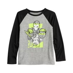 Boys 4-12 Jumping Beans® Marvel The Avengers Active Long Sleeve Raglan Graphic Tee