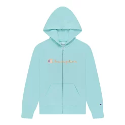 Girls 7-16 Champion® Classic Script Fleece Hoodie -Kohl's Shop 5620914 Blue Mist