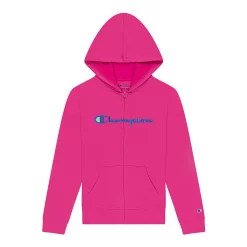 Girls 7-16 Champion® Classic Script Fleece Hoodie -Kohl's Shop 5620914 Pink