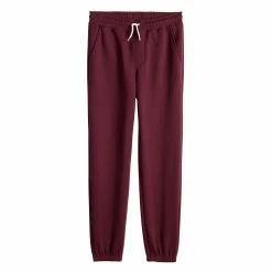 Kids 8-20 Sonoma Goods For Life® Supersoft Fleece Jogger Pants -Kohl's Shop 5638259 Plum