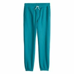 Kids 8-20 Sonoma Goods For Life® Supersoft Fleece Jogger Pants -Kohl's Shop 5638259 Turquoise