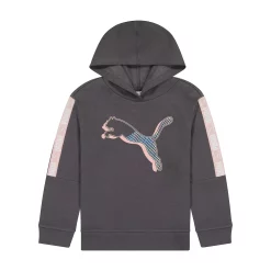 Girls 7-16 PUMA Fleece Hoodie -Kohl's Shop 5640276 Dark Gray