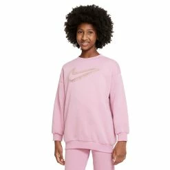 Girls 7-16 Nike Icon Fleece Crew Sweatshirt 11 Girls 7-16 Nike Icon Fleece Crew Sweatshirt -Kohl's Shop 5667280 Elemental Pink