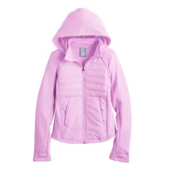 Girls 7-16 Tek Gear® Mixed Media Jacket in Regular & Plus -Kohl's Shop 5674143 Little Lavender