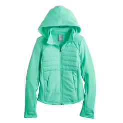 Girls 7-16 Tek Gear® Mixed Media Jacket in Regular & Plus -Kohl's Shop 5674143 Shy Green