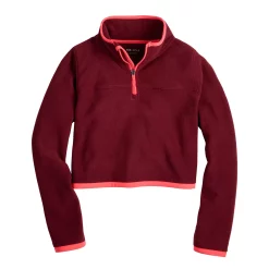 Girls 7-20 Tek Gear® Microfleece 1/4-Zip Pullover in Regular & Plus -Kohl's Shop 5674205 Red