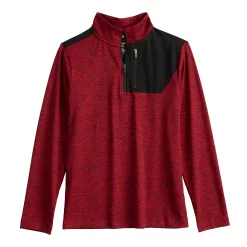Boys 8-20 Tek Gear® Mixed Media 1/4-Zip Pullover in Regular & Husky -Kohl's Shop 5675932 Cherry Cocktail
