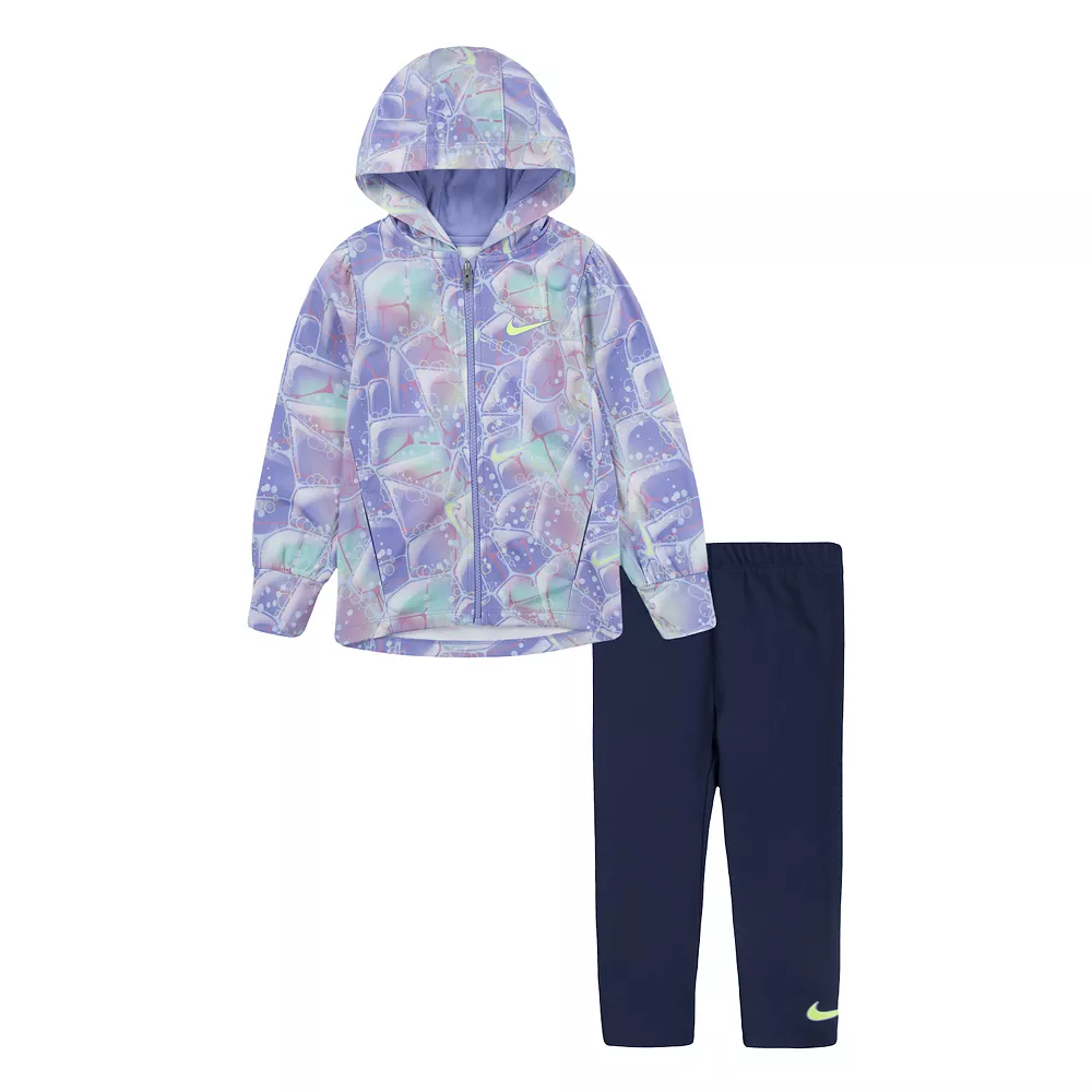Toddler Girl Nike Dream Chaser Zip-Up Hooded Jacket & Leggings Set 3 Toddler Girl Nike Dream Chaser Zip-Up Hooded Jacket & Leggings Set