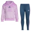 Toddler Girl adidas 2-Piece Silken Fleece Hooded Pullover & Leggings Set -Kohl's Shop 5678444 Violet