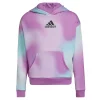 Girls 4-6x adidas Long Sleeve Allover Print Fleece Logo Pullover Hoodie -Kohl's Shop 5678860