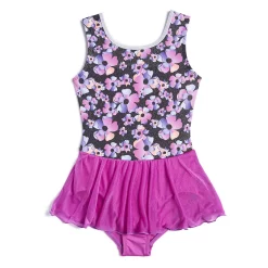 Girls 4-12 Jacques Moret Gymnastics Sweet Flowers Skirtall