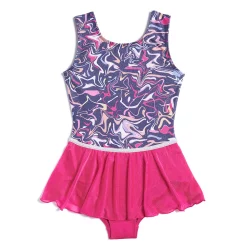 Girls 4-12 Jacques Moret Gymnastics Swirl Skirtall