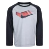 Boys 4-7 Nike Swoosh Repeat Raglan Graphic Tee