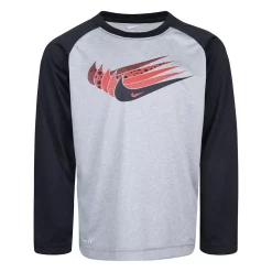 Boys 4-7 Nike Swoosh Repeat Raglan Graphic Tee