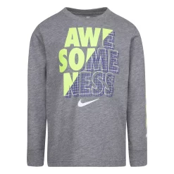 Boys 4-7 Nike Awesomeness Long Sleeve Graphic Tee -Kohl's Shop 5685553 Grey