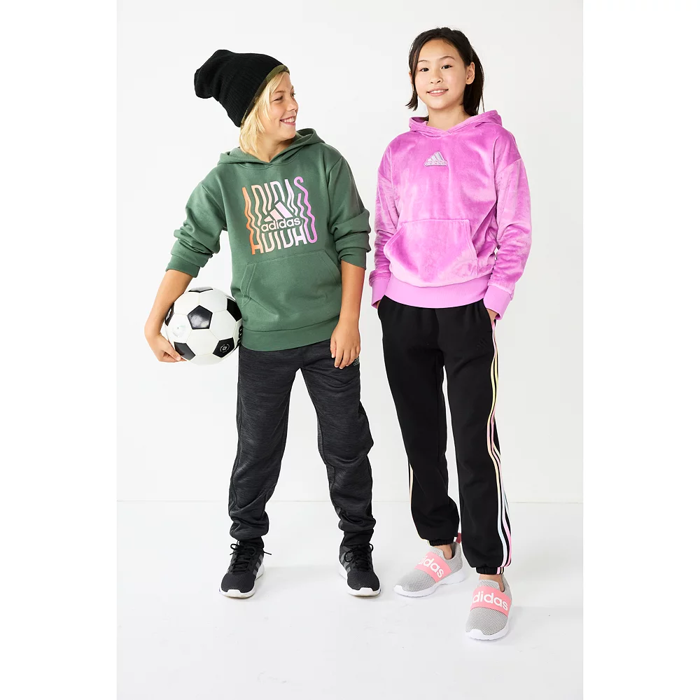 Girls 7-16 adidas Cozy Fleece Hoodie 7 Girls 7-16 adidas Cozy Fleece Hoodie - Image 5
