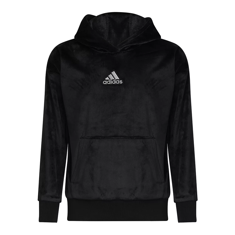 Girls 7-16 adidas Cozy Fleece Hoodie 5 Girls 7-16 adidas Cozy Fleece Hoodie - Image 3