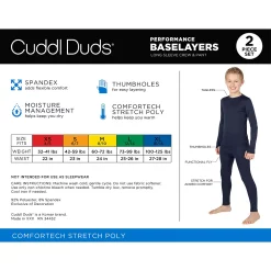 Boys 4-18 Cuddl Duds Comfortech Stretch 2-Piece Base Layer Set -Kohl's Shop 5716963 ALT2