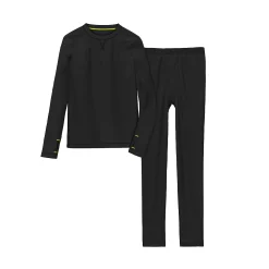 Boys 4-18 Cuddl Duds Comfortech Stretch 2-Piece Base Layer Set -Kohl's Shop 5716963 Black