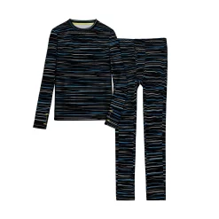 Boys 4-18 Cuddl Duds Comfortech Stretch 2-Piece Base Layer Set -Kohl's Shop 5716963 Blue Space Dye
