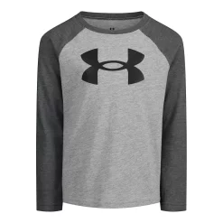 Boys 4-7 Under Armour Signature Logo Long Sleeve Raglan Tee