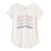 Girls 4-12 Jumping Beans® Active Shirttail Tee -Kohl's Shop 5734462 Ivory Play