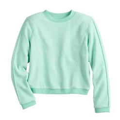 Girls 7-16 Tek Gear® Cozy Micro Fleece Crew Sweatshirt in Regular & Plus -Kohl's Shop 5736106 Shy Green