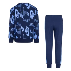 Boys 4-7 Nike Sportswear Futura Allover Print Crewneck Sweatshirt & Jogger Pants Set -Kohl's Shop 5742932 ALT