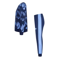 Boys 4-7 Nike Sportswear Futura Allover Print Crewneck Sweatshirt & Jogger Pants Set -Kohl's Shop 5742932 ALT2