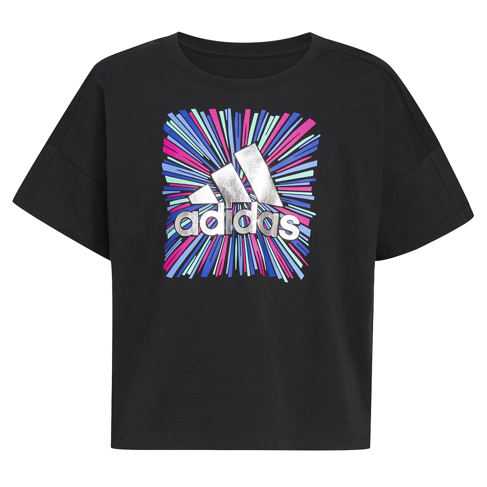 Girls 7-16 adidas Loose Box Tee 8 Girls 7-16 adidas Loose Box Tee - Image 6