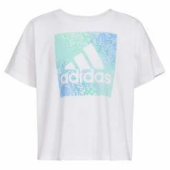 Girls 7-16 adidas Loose Box Tee 17 Girls 7-16 adidas Loose Box Tee -Kohl's Shop 5798036 White Green