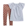 Girls 4-8 Carter's 2-Piece Top and Butterfly Leggings Set -Kohl's Shop 5798244