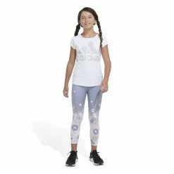 Girls 7-16 adidas AEROREADY® Daisy Blur 7/8 Leggings -Kohl's Shop 5798281 ALT4