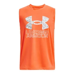 Boys 8-20 Under Armour Hybrid Print Tech™ Tank -Kohl's Shop 5798585 Orange