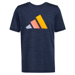 Boys 8-20 adidas Iconic Tee In Regular & Husky -Kohl's Shop 5804991 Navy Heather W Yellow