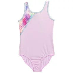 Girls 4-16 Rainbeau Moves Tank Leotard with Print Inset