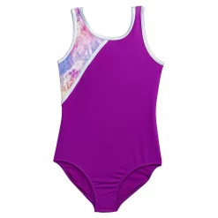Girls 4-16 Rainbeau Moves Tank Leotard with Print Inset -Kohl's Shop 5818338 Purple