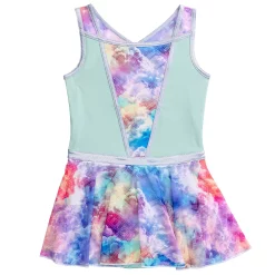 Girls 4-16 Rainbeau Moves Print Skirted Leotard