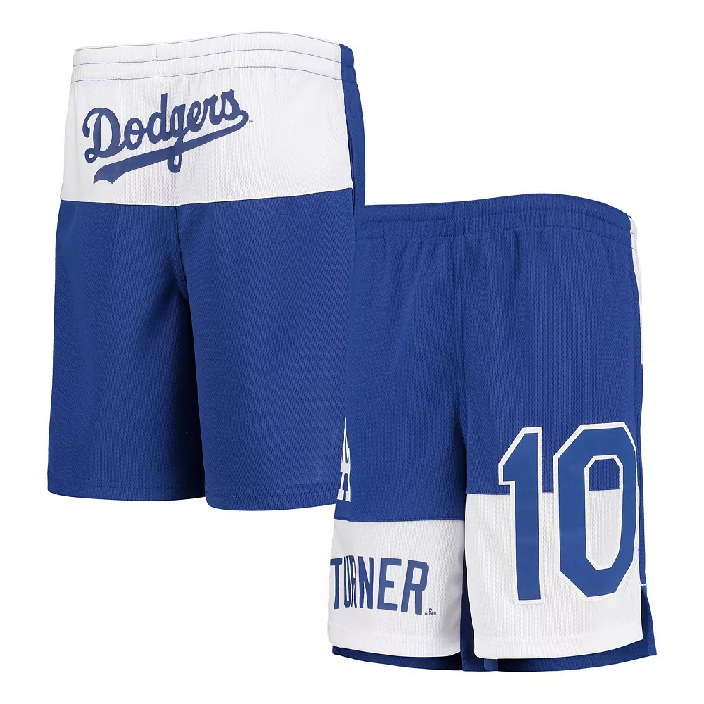 Youth Justin Turner Royal Los Angeles Dodgers Pandemonium Name & Number Shorts 4 Youth Justin Turner Royal Los Angeles Dodgers Pandemonium Name & Number Shorts - Image 2