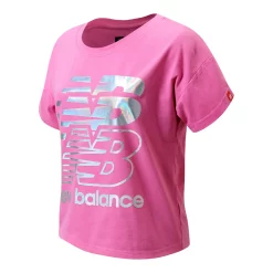 Girls 7-16 New Balance® Rainbow Foil Graphic Tee -Kohl's Shop 5830509 Vibrant Pink