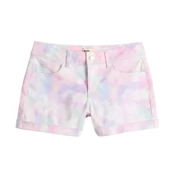Girls 6-20 SO® Midrise Denim Shortie Shorts in Regular & Plus Size -Kohl's Shop 5841668 Tie Dye