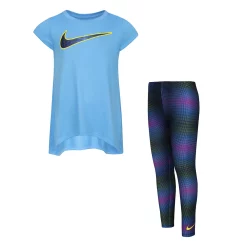 Girl 4-6x Nike Tunic and Printed Leggings Set -Kohl's Shop 5875219 Black