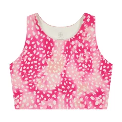 Girls 7-16 Gaiam Layla High-Neck Bralette -Kohl's Shop 5876665 Pink Peacock White