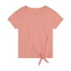 Girls 7-16 Gaiam Tie-Front Hem Tee -Kohl's Shop 5877038 Mellow Rose