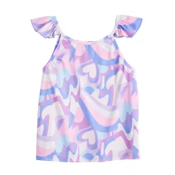 Girls 7-16 Tek Gear® Soft Tek Ruffle Tank in Regular & Plus -Kohl's Shop 5941670 Bold Geo