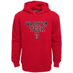 Kids 7-20 Texas Tech Red Raiders Team Slogan Fleece Hoodie
