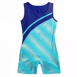 Rainbeau Moves Diagonal Strap Biketard -Kohl's Shop 6015590 Blue