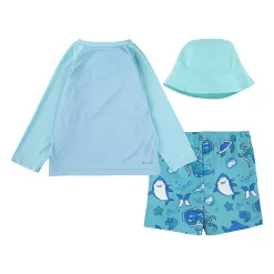 Baby Boy Hurley Scuba Raglan Top, Hat & Swim Trunks Set -Kohl's Shop 6107996 ALT