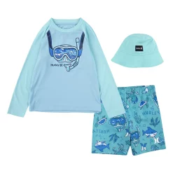 Toddler Boy Hurley Scuba Raglan Top, Hat & Swim Trunks Set 9 Toddler Boy Hurley Scuba Raglan Top, Hat & Swim Trunks Set -Kohl's Shop 6107997 Aurora Green