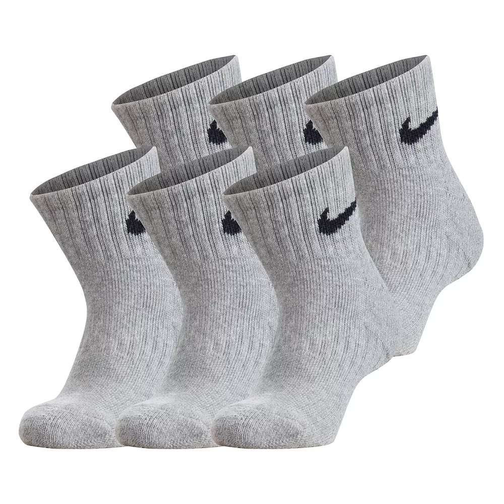 Boys Nike 6-pk. Performance Quarter Socks 4 Boys Nike 6-pk. Performance Quarter Socks - Image 2